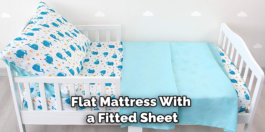 Flat Mattress With a Fitted Sheet
