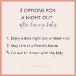 How To Have A Night Out After Baby
