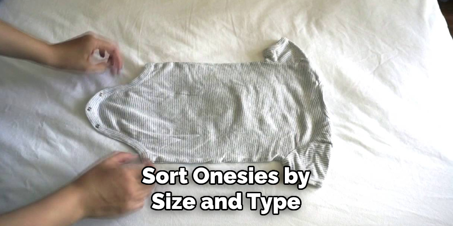 Sort Onesies by Size and Type